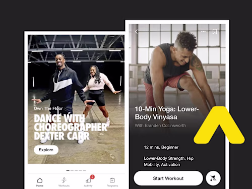 A fitness and workout app