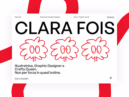My favourite sections from the portfolio website I designed ...