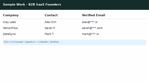 B2B SaaS Founders & CEOs