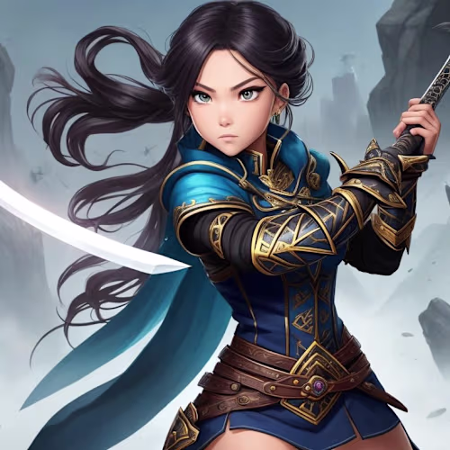 A Captivating Warrior | Graphic Design | Game Character