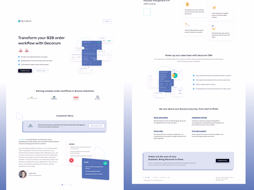 Decorum - B2B Order Management App | Node.js, React & Firebase