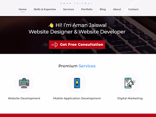 Aman Jaiswal - Website Designer, Website Developer, Mobile Appl…