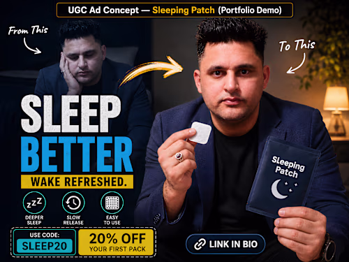 Direct-Response UGC Ad: Transdermal Sleep