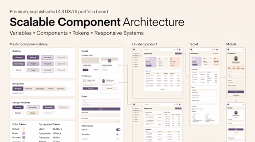 Scalable Component Architecture 
Building flexible