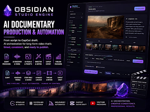 AI Documentary Production & Clipping Automation - Obsidian S...