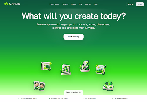 Airveek is an AI-powered creative