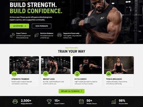 NuraFit — Modern Fitness & Wellness Website
