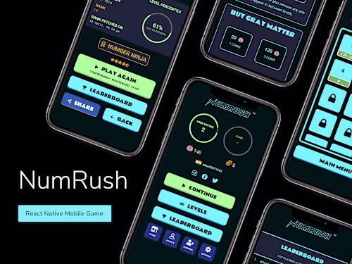 React Native Mobile Math Game