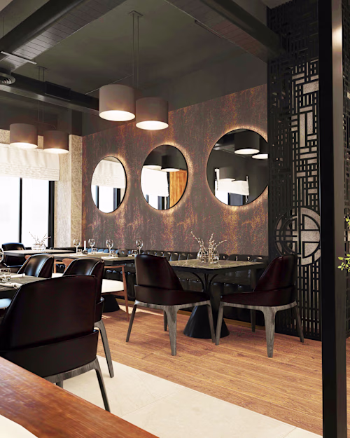 Asian Restaurant interior Design 