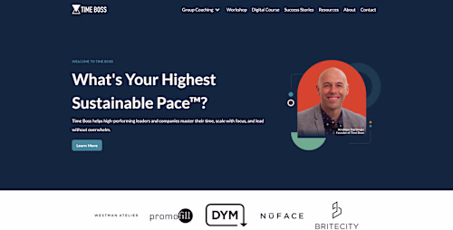 TimeBoss Website Redesign