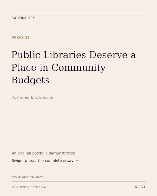 public library essay