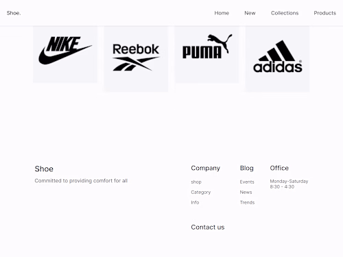 Brand landing page