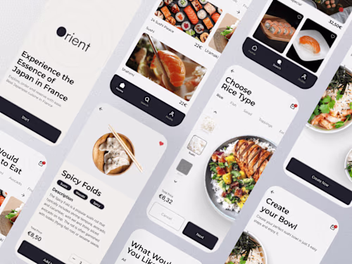 Orient - A Fine Japanese Restaurant App 
