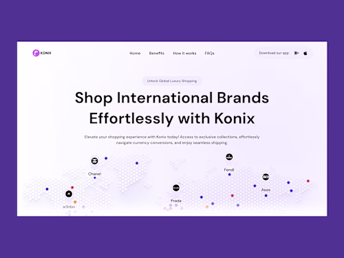 Konix Ecommerce Landing Page