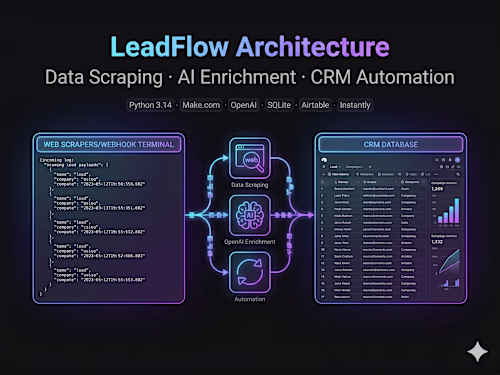 LeadFlow: AI Lead Generation Engine & Outreach Pipeline