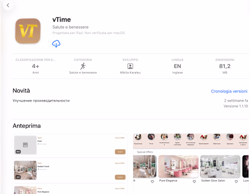 vTime — Booking App for iOS & Android