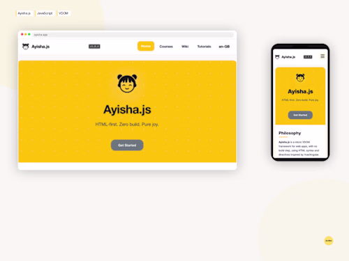 Ayisha.js – Open-source HTML-first JavaScript framework
