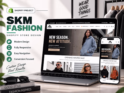 SKM Fashion Shopify Store Design
A
