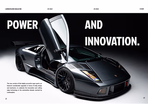 Web Design for Lamborghini 