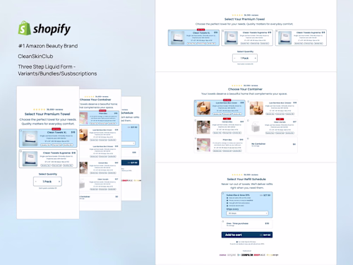 Shopify Three Step Form | Bundle, Subscription, and Trial