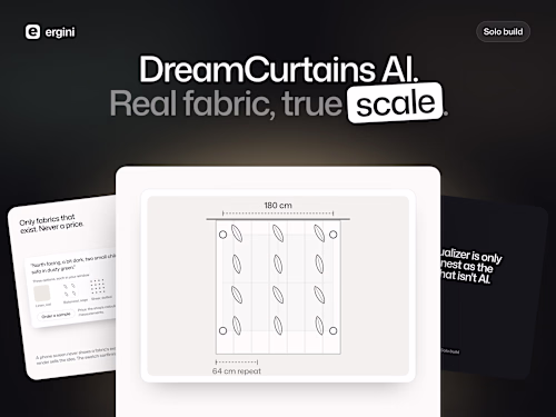DreamCurtains AI - Real fabrics at true scale, in your room