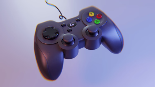 Joystick controller - 3D / Render