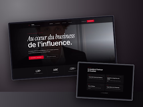 Influence Academy | French Kajabi Website Design