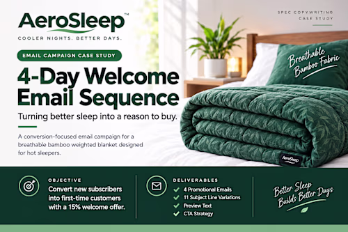 A conversion focused email campaign