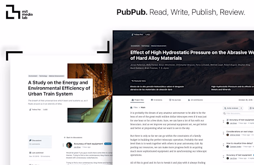 MIT Media Lab: PubPub