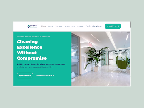 Web Redesign - Premier Apex Cleaning