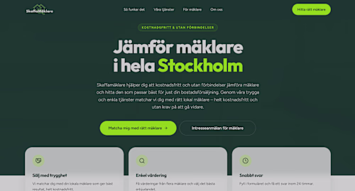 Skaffa Mäklare is a modern