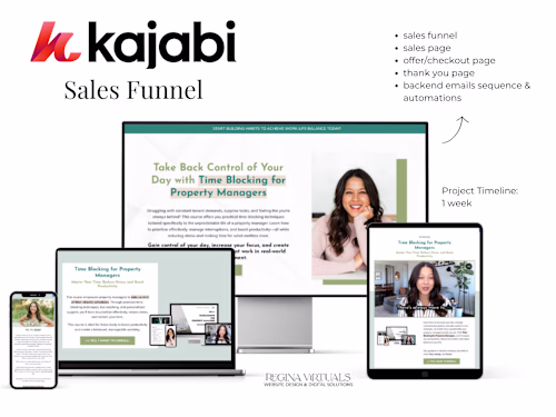 Kajabi Sales Funnel Setup (sales page, checkout page, thank ...