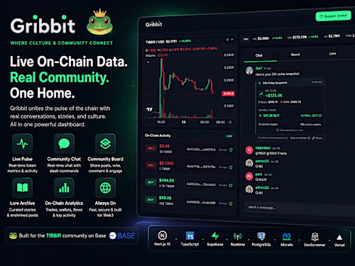 Gribbit – Real-Time Crypto Community