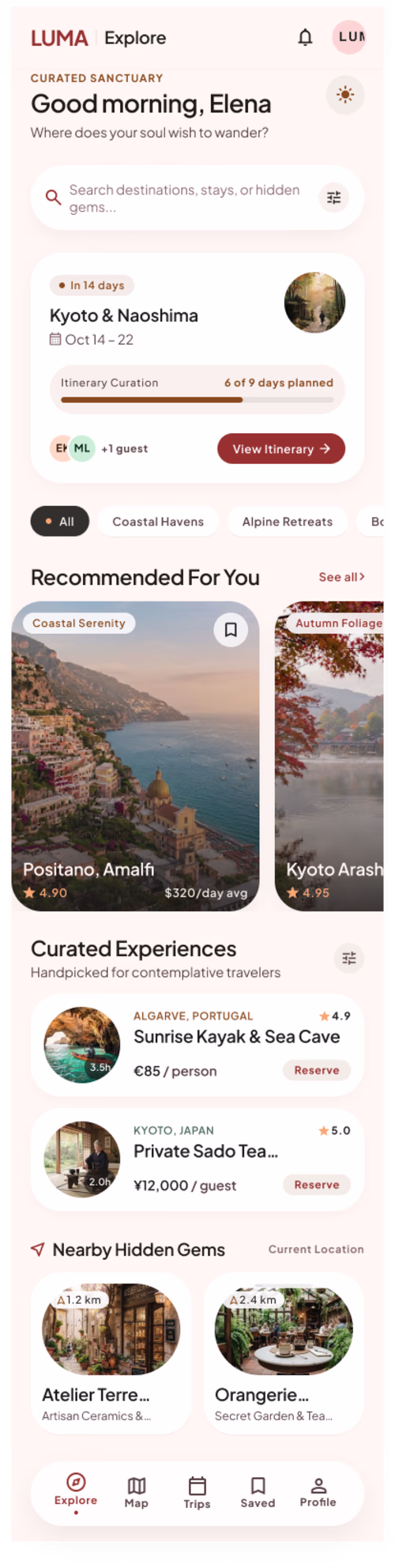 LUMA — Travel & Experience