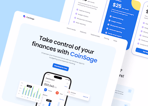 CoinSage - Landing Page (Framer Development)
