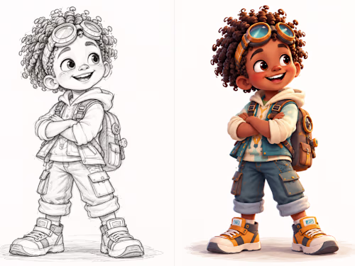 Character Design for Children's Stories
Designed