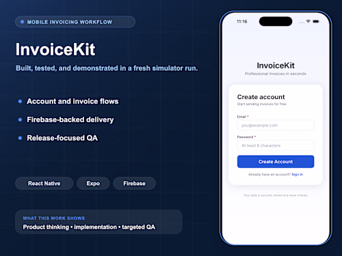InvoiceKit: Built an Expo and