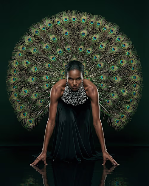 She doesn’t wear the peacock.