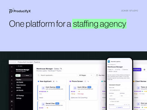 Recruiting Platform: Pipelines, Video Screening, E-Sign & Portal