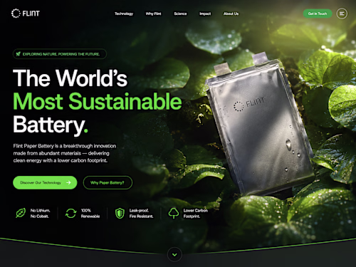 Flint Paper Battery