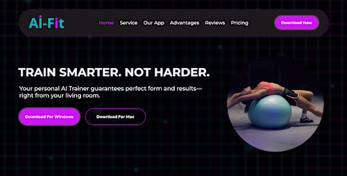 AI-FIT: High-Converting Landing Page &