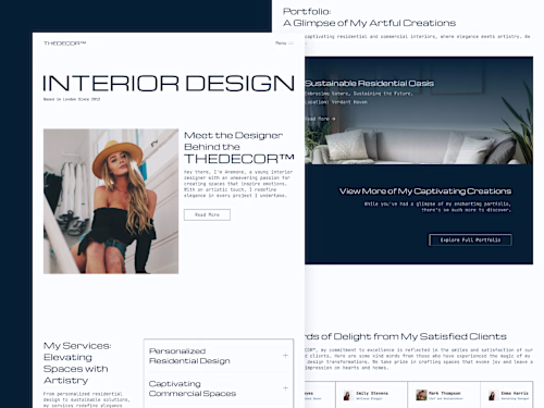 TheDecor - Framer Portfolio Template