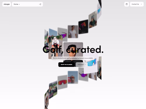 Nicoya Golf: custom Shopify storefront