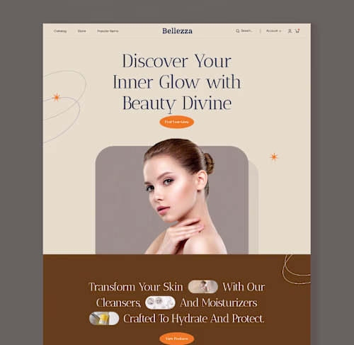 Designed this beauty ecommerce homepage