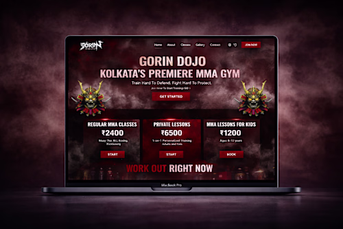 WordPress Website for an MMA Gym