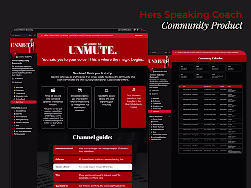 Kajabi Community Setup for Her Speaking Coach