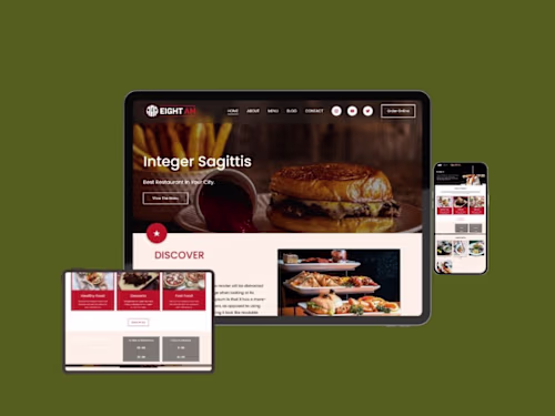 I created a Squarespace website