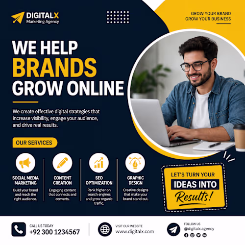 A professional social media marketing