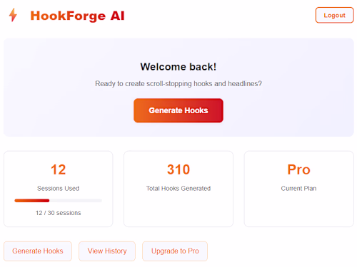 HookForge AI - Hook & Headline Generator