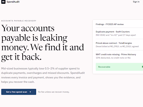 SpendAudit finds money businesses have